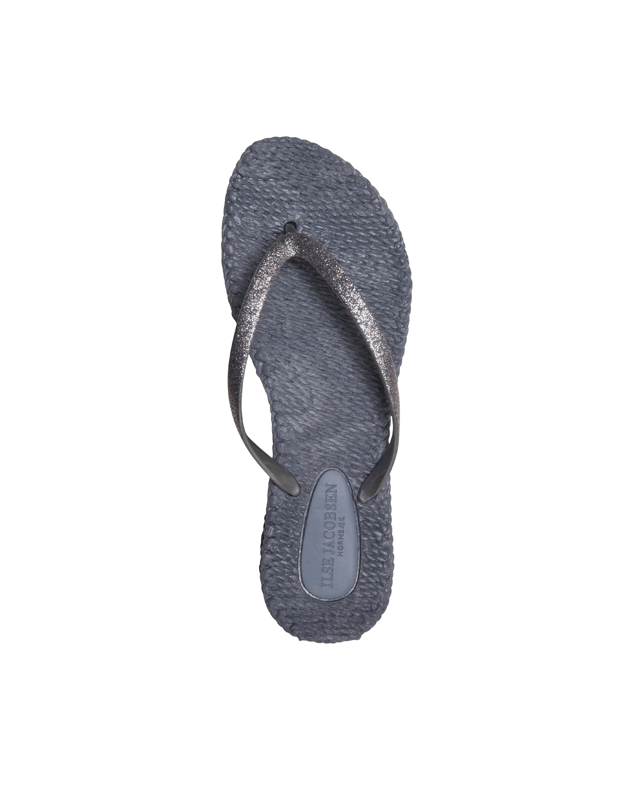 Ilse Jacobsen Cheerful Flip Flop with Glitter - Grey