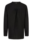 Mos Mosh Danna Linen Blouse -  Black