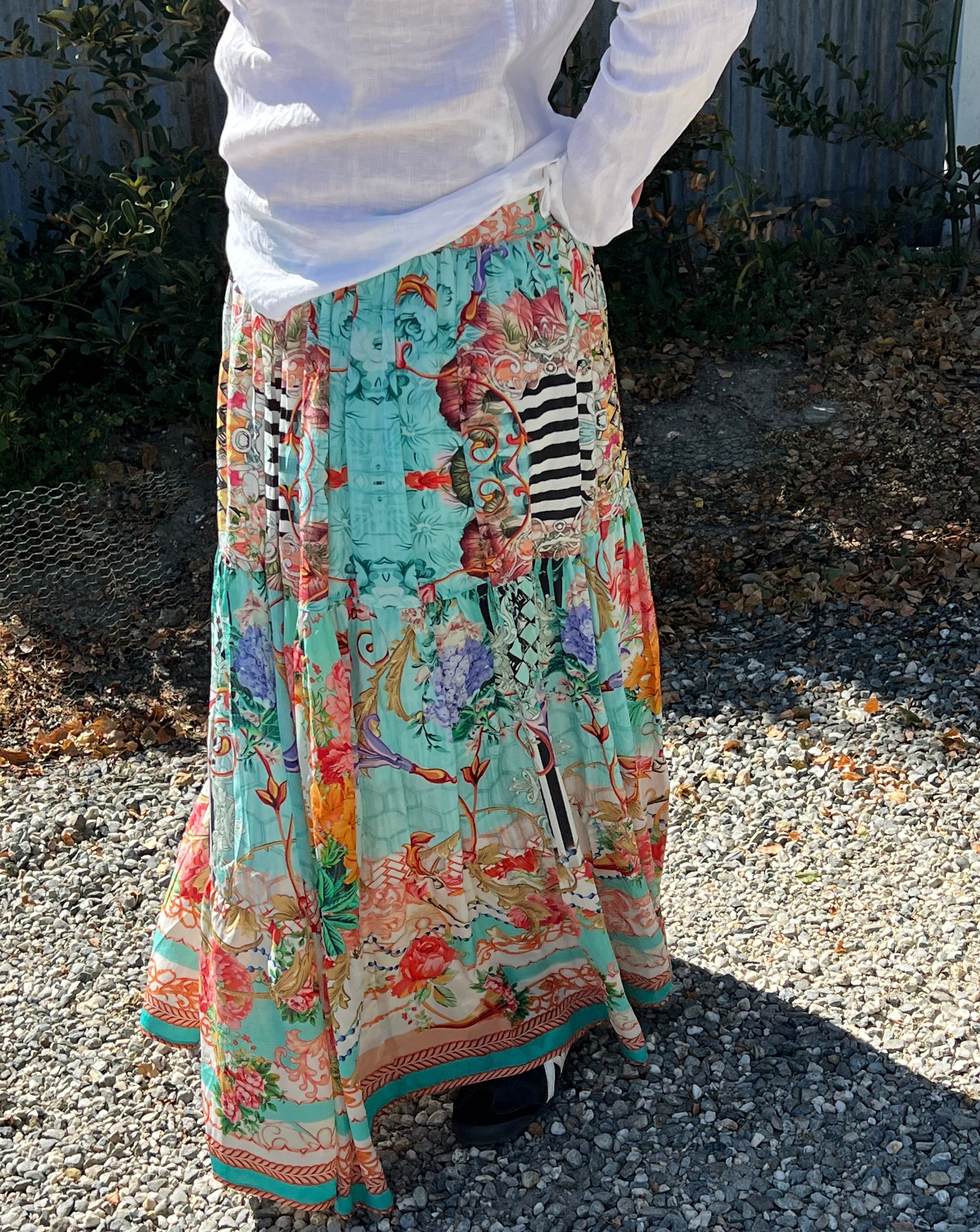 INOA Maxi Tiered Skirt - Palermo