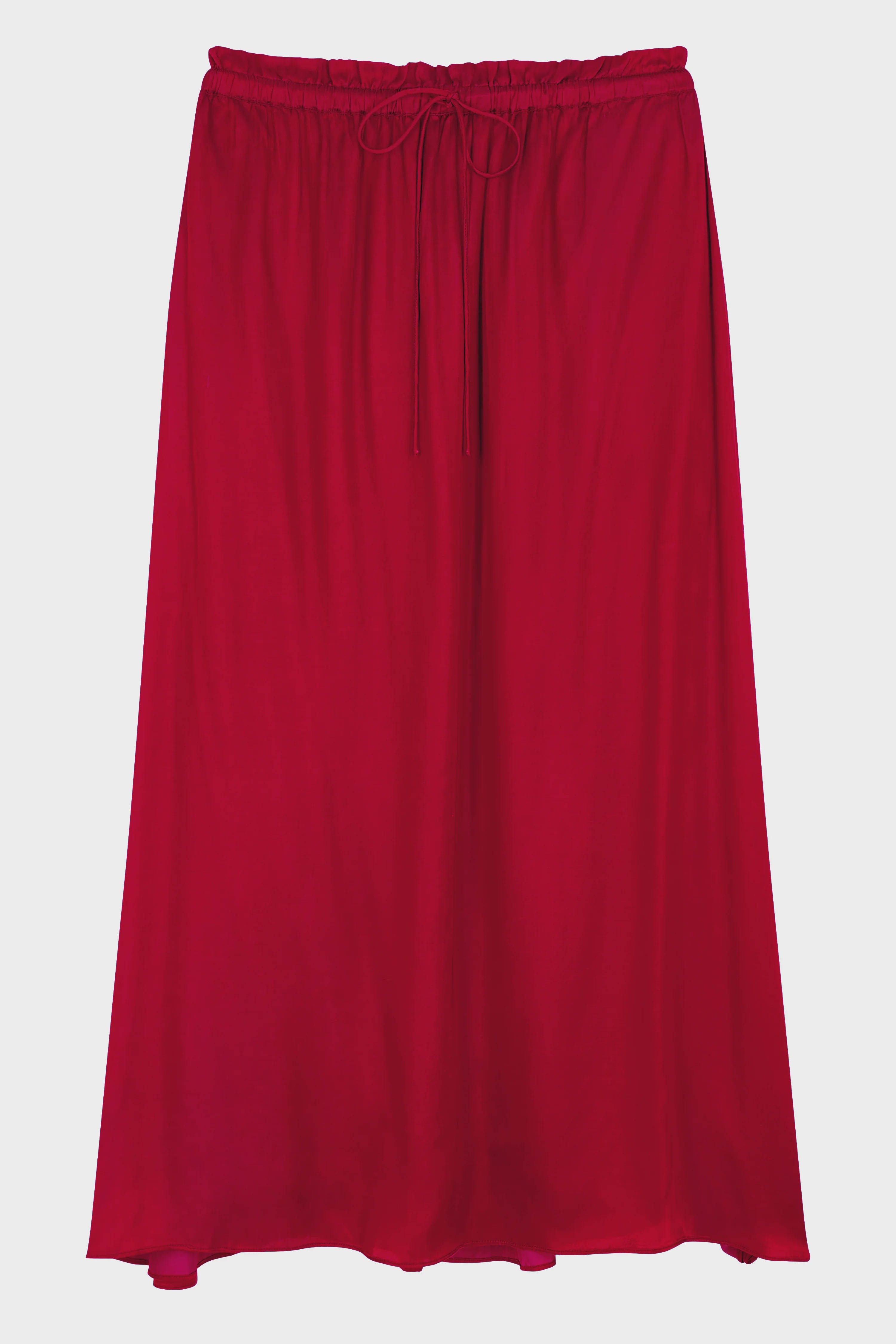 Leon & Harper Juliette Plain Skirt - Chilli