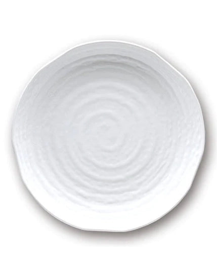 Bella Tavolo White Melamine XL Round Texture Platter  46cm
