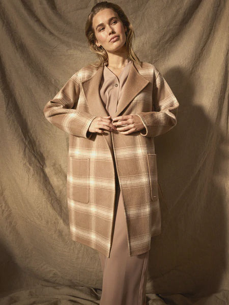 Mos Mosh Elani Wool Coat - Woodsmoke