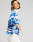 INOA Boho Top - Marseila Blue Florali