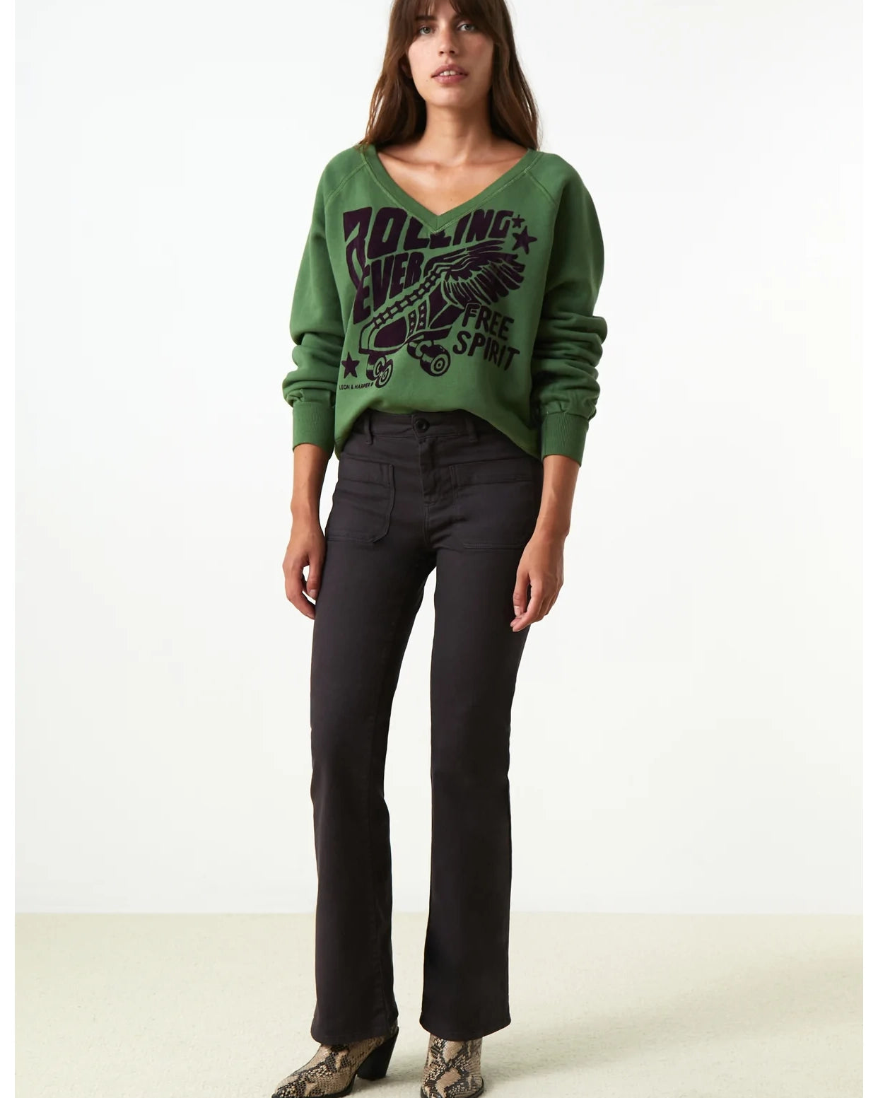 Leon & Harper Perfect Plain Trousers - Carbone