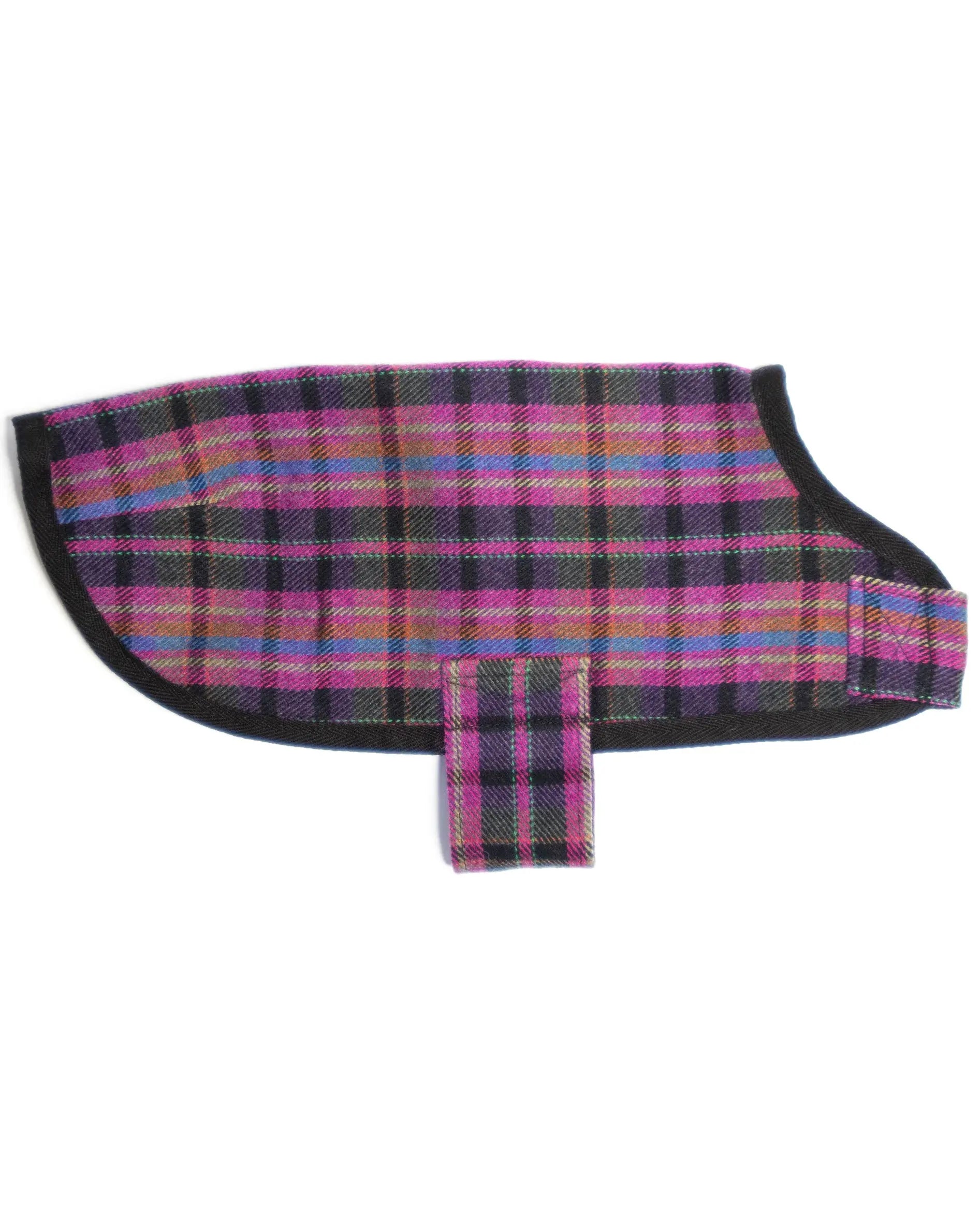 Mr Soft Top Wool Walking Coat - Blue Tartan