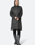 Ilse Jacobsen Rain 71 Light Detachable Hood Coat - Black