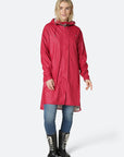 Ilse Jacobsen Light Detachable Hood Coat Rain 71 - Deep Red
