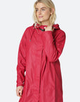 Ilse Jacobsen Light Detachable Hood Coat Rain 71 - Deep Red