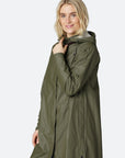 Ilse Jacobsen Rain 71 Light Detachable Hood Coat Rain - Army
