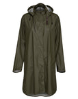 Ilse Jacobsen Rain 71 Light Detachable Hood Coat Rain - Army