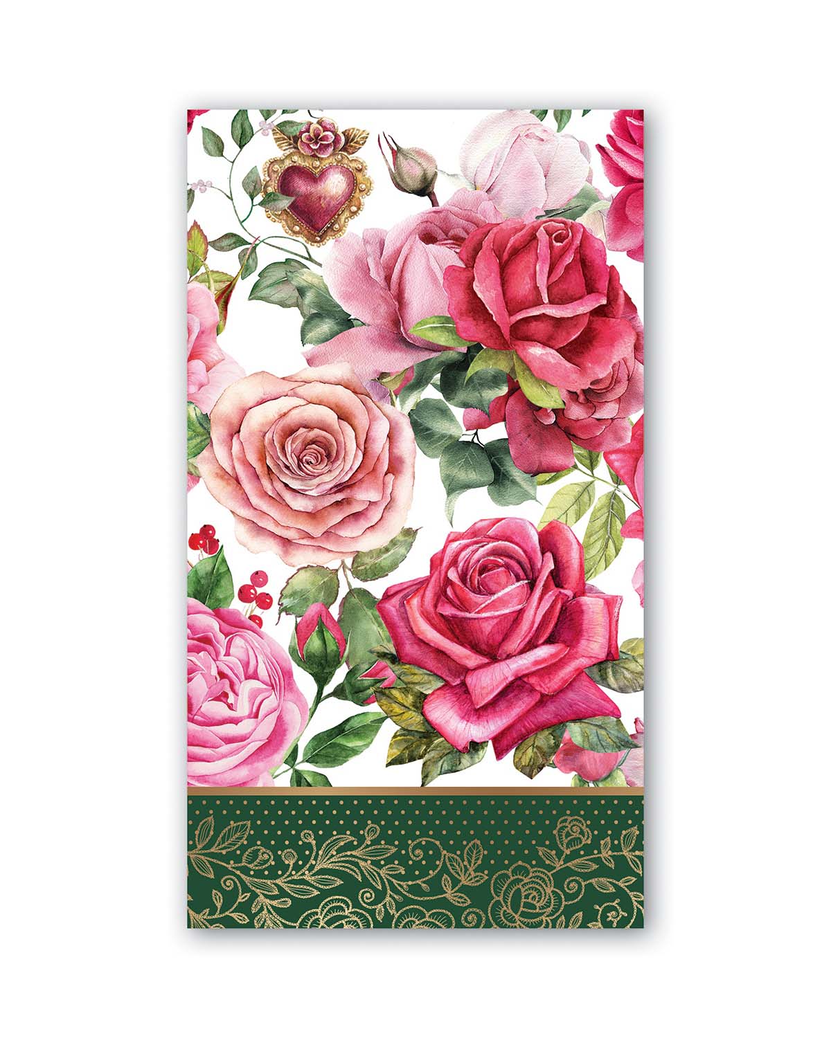 Michel Design Works Royal Roses Hostess Napkins