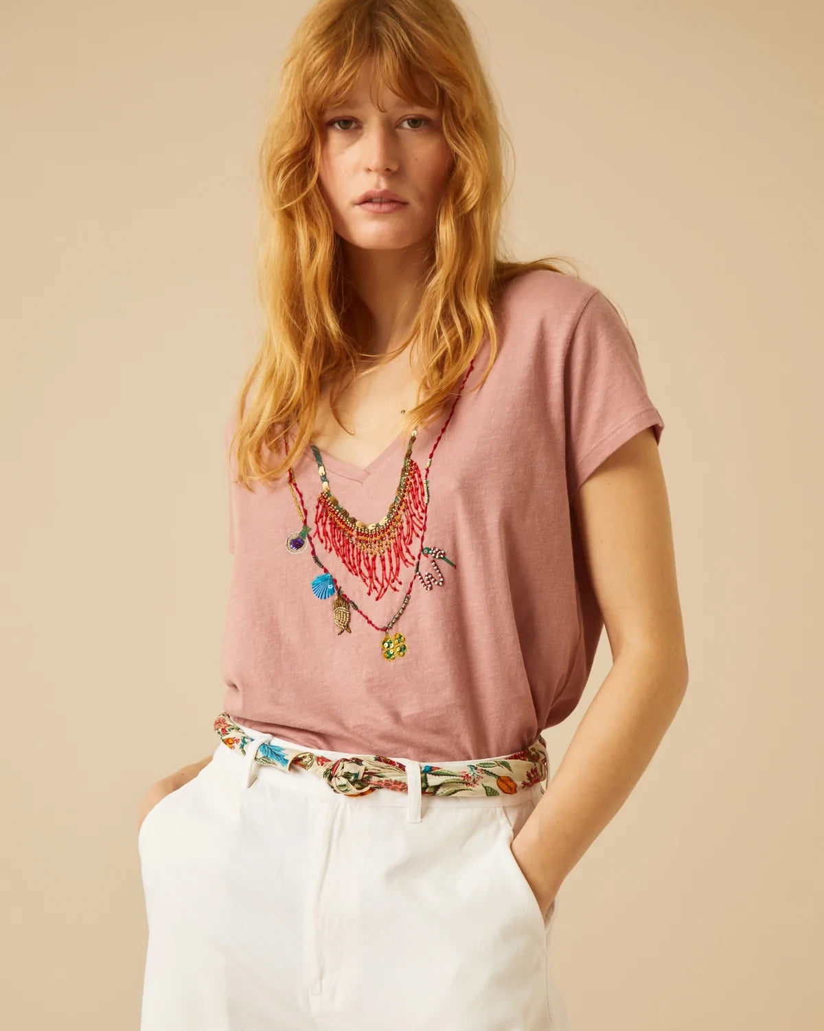 Leon & Harper Tonton Afrika T Shirt - Pink