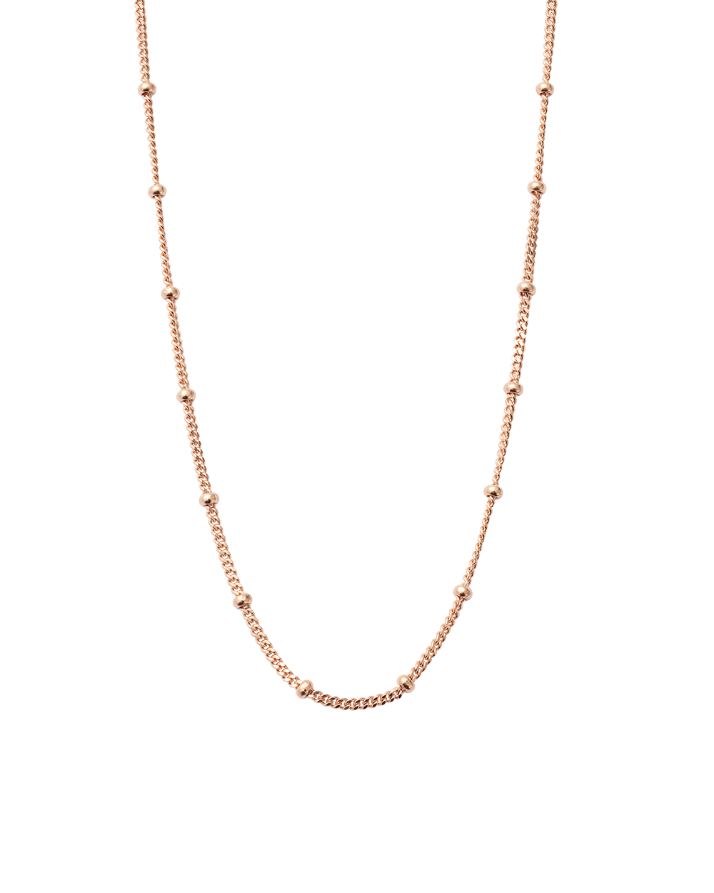 Kirstin Ash Rose Gold Ball Chain