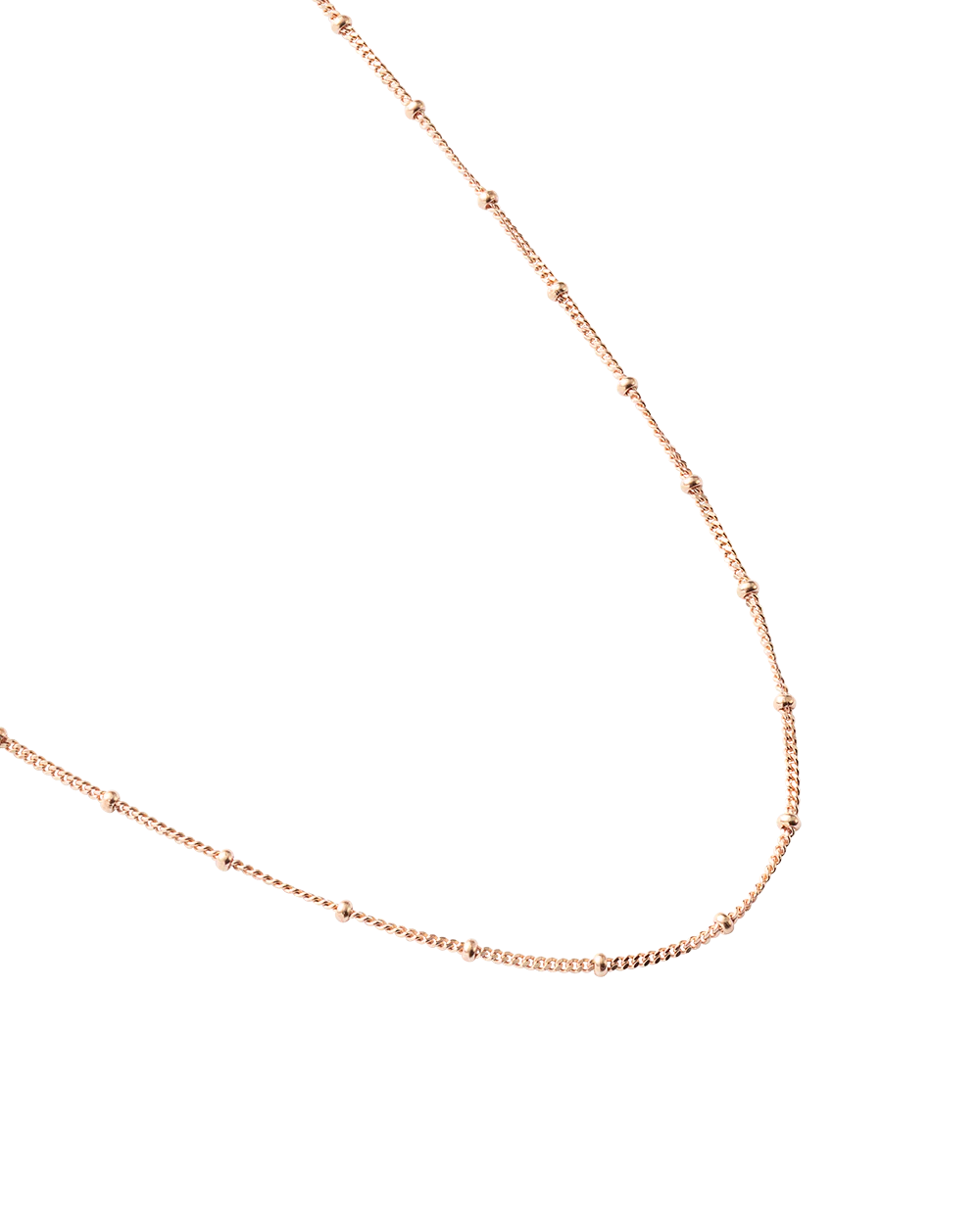 Kirstin Ash Rose Gold Ball Chain