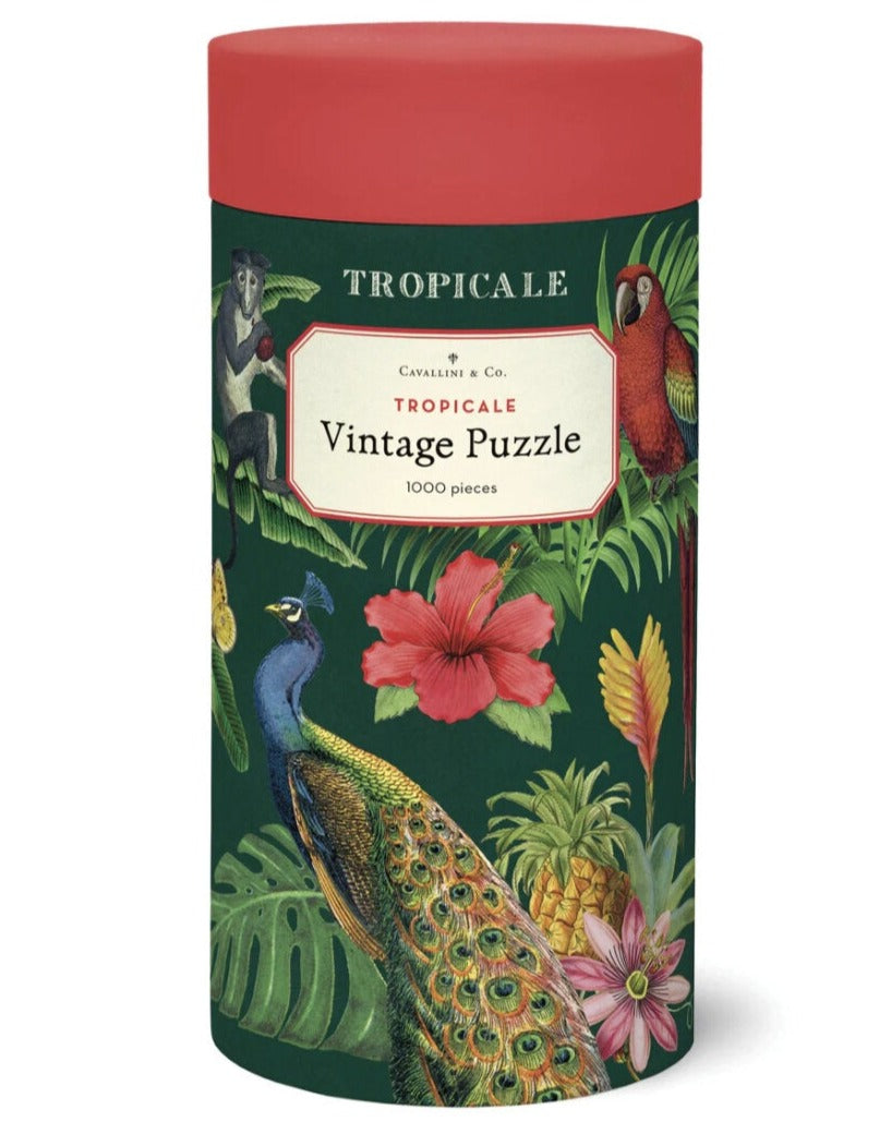 Cavallini & Co Tropicale 1000 Piece Vintage Poster Jigsaw Puzzle