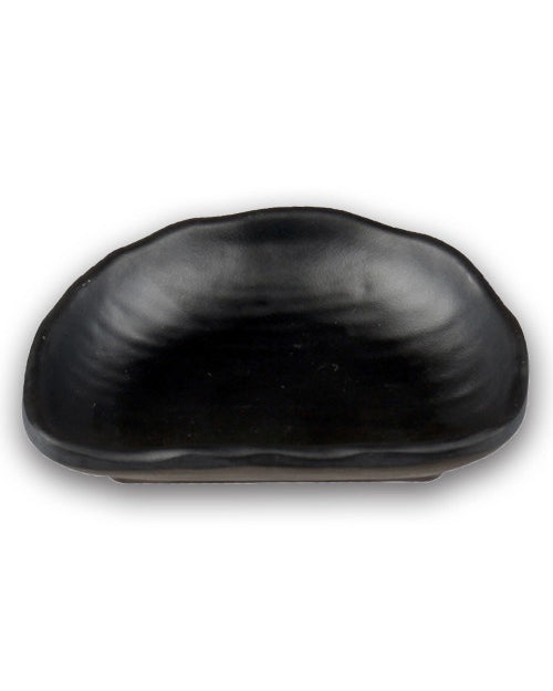 Bella Tavolo Earthenware Half Sauce Bowl - Black