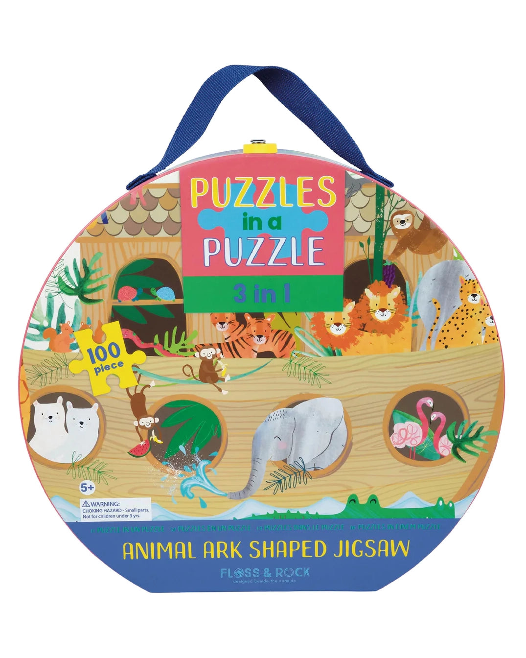 Floss & Rock Jungle Puzzle - 100 piece 3 in 1 **Age 5+