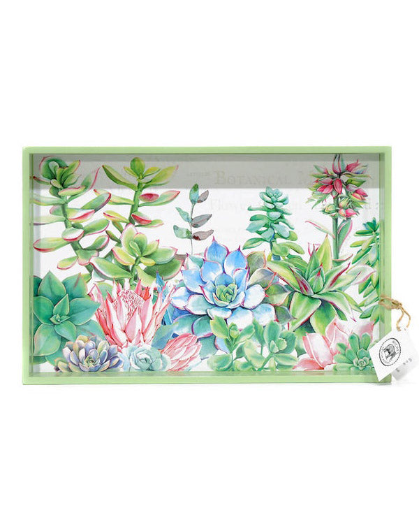 Michel Design Works Pink Cactus Vanity Tray