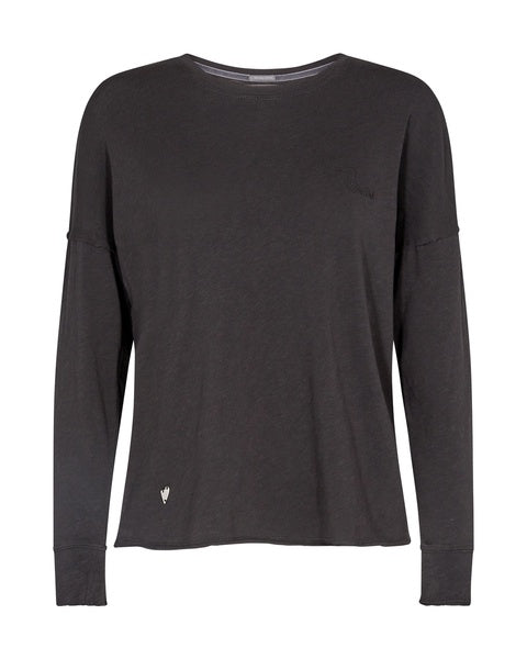 Mos Mosh Glory O Neck Long Sleeved Tee - Black