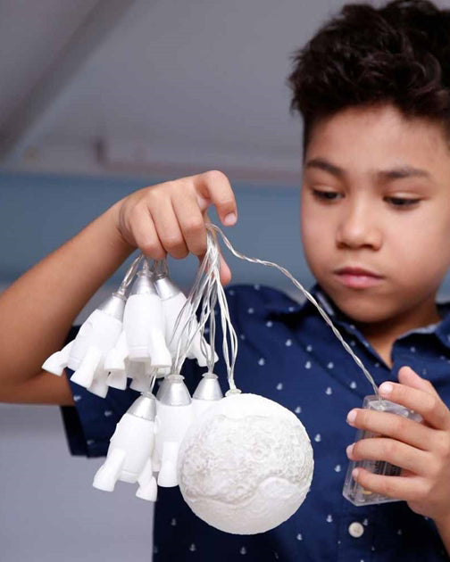 Stellar Haus Rockets & Moon String Fairy Lights