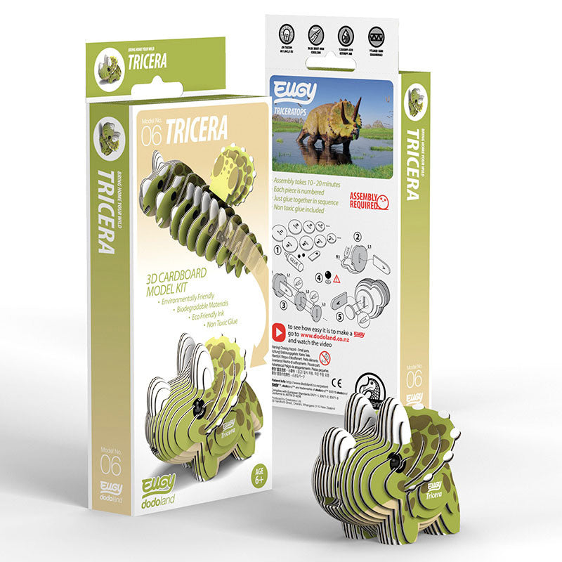 Eugy 006 Tricera 3D Cardboard Model Kit