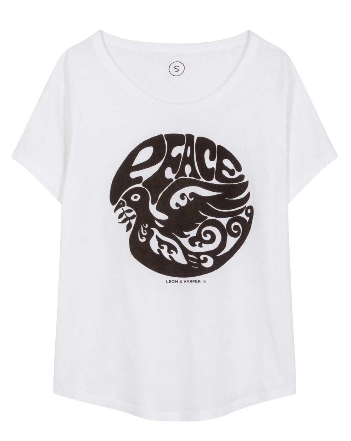 Leon & Harper Toro  Peace Tee - White