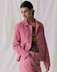 Leon  & Harper Varda Coruroy Jacket - Pink