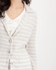 Monari Striped Knitted Jacket M408103