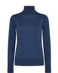 Mos Mosh Relena Highneck Knit - Big Dipper Blue