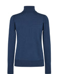 Mos Mosh Relena Highneck Knit - Big Dipper Blue