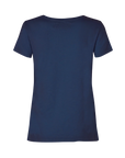 Mos Mosh Arden Organic V Neck SS Tee - Navy