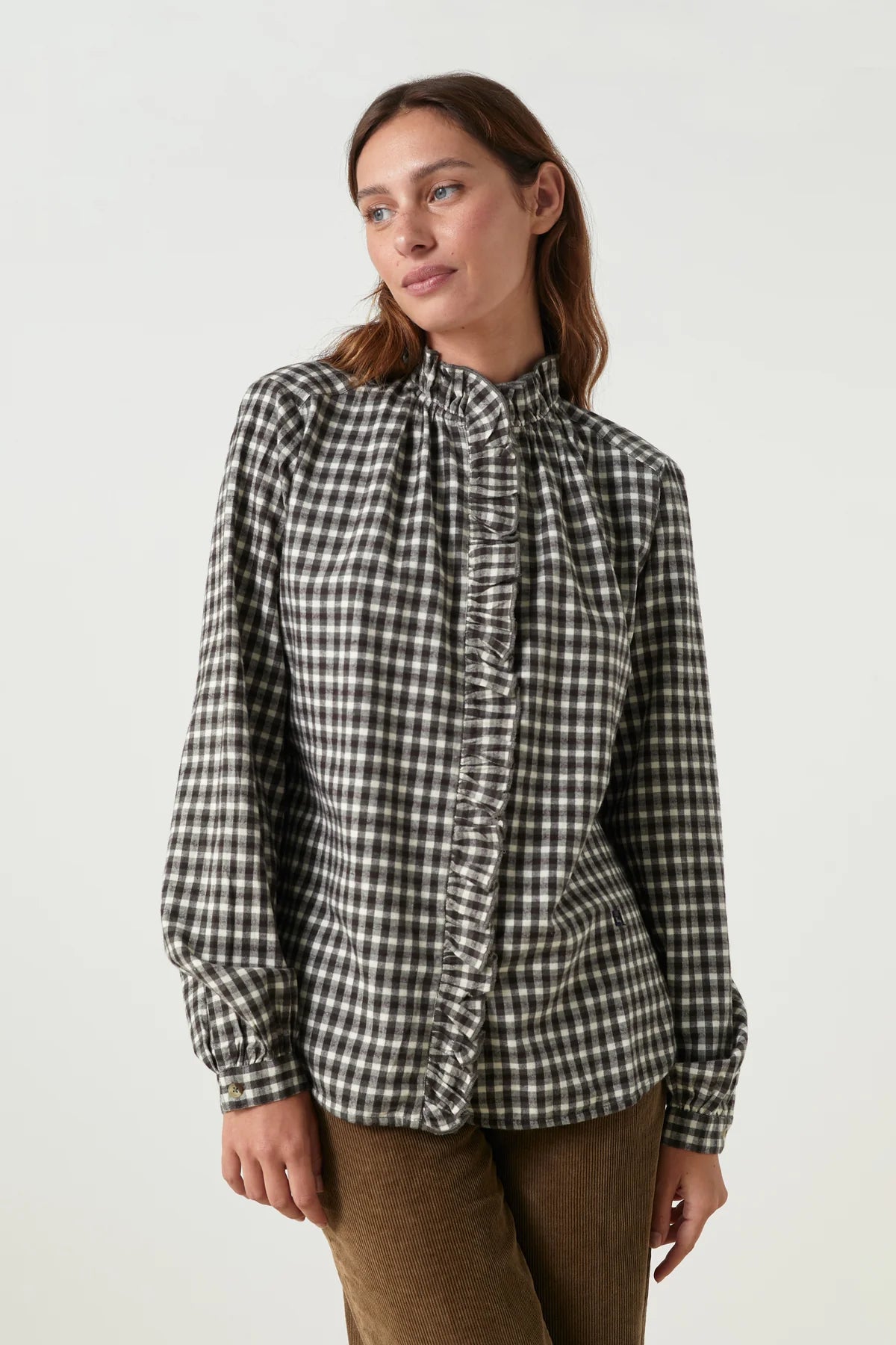 Leon &amp; Harper Chypre Plaid Shirt - Black/Green