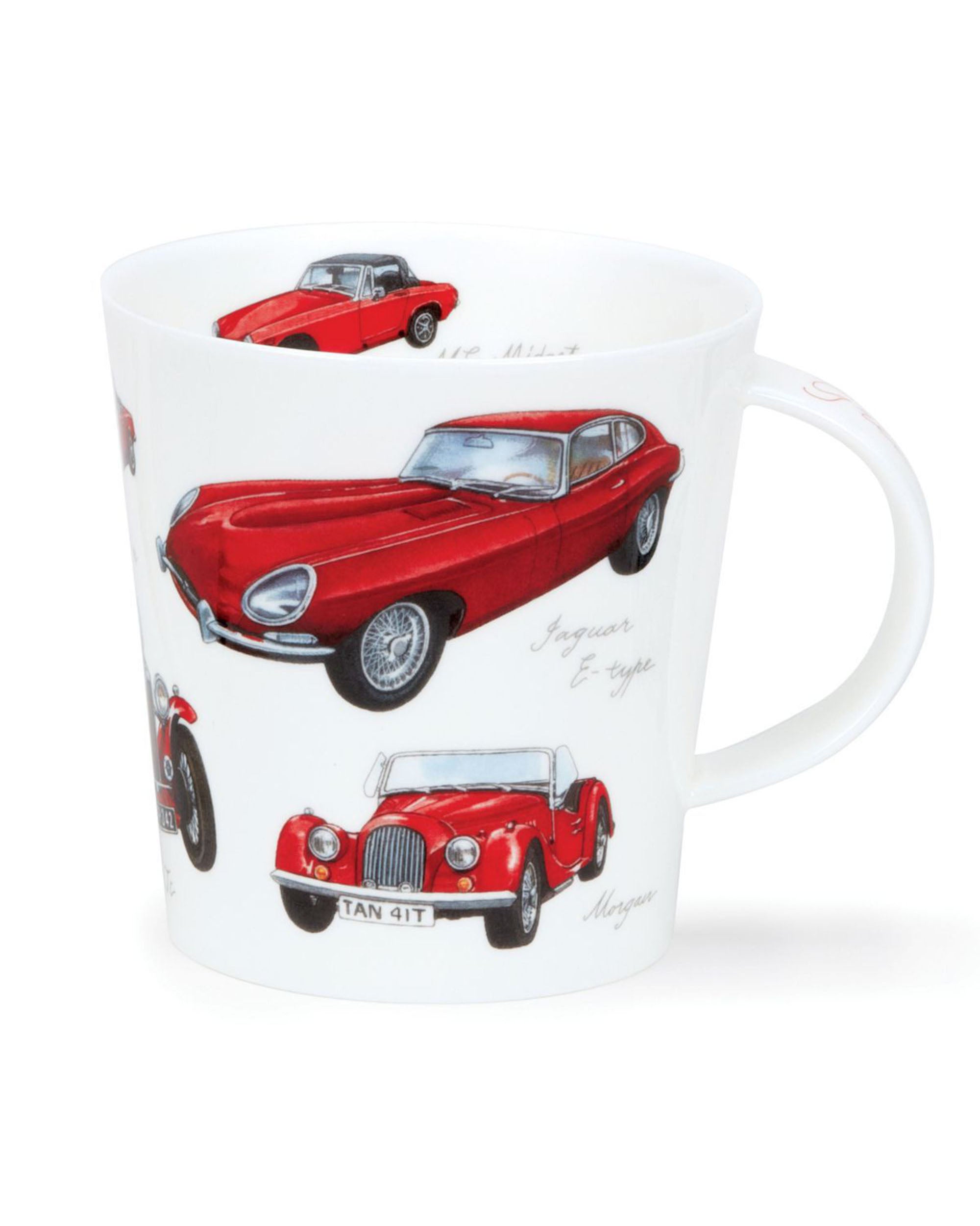 Dunoon Cairngorm Great Classic Cars Mug - Red
