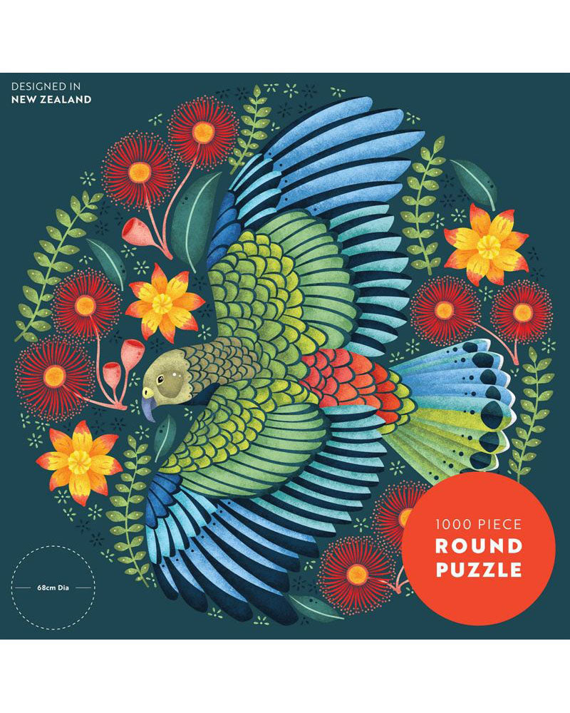 Catherine Marion Cheeky Kea 1000 Pce Round Puzzle