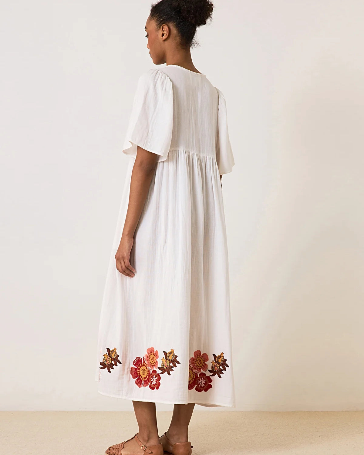 Leon &amp; Harper Roe Brode Dress - White