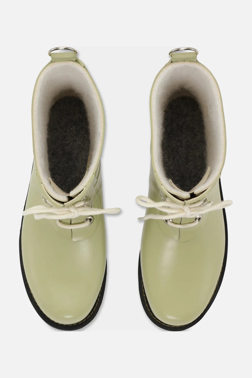 Ilse Jacobsen Short lace Up Boot - Olive Grass