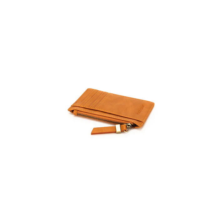 Black Caviar Ines Card Holder / Coin Purse - Tan