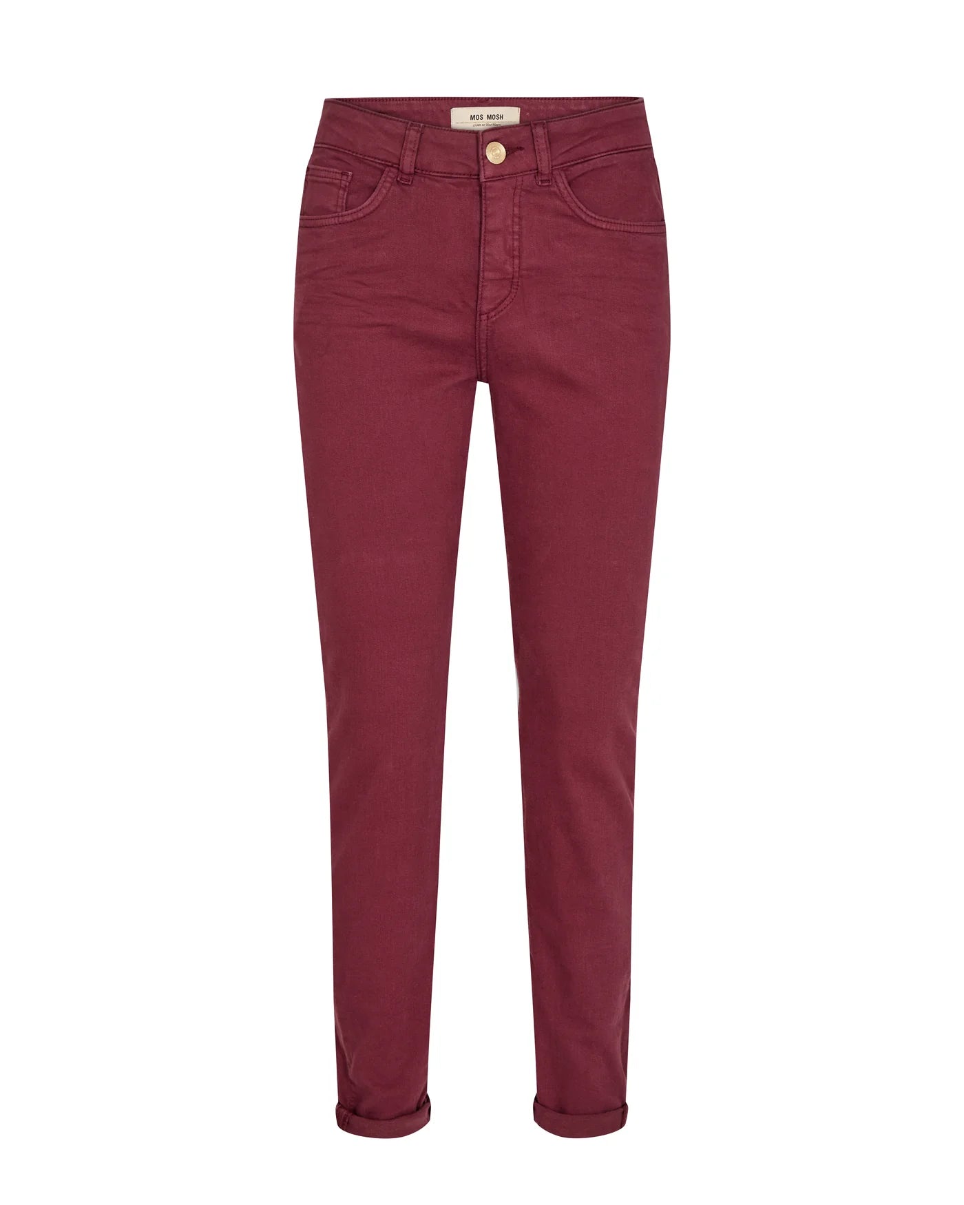 Mos Mosh Vice Colour Diu Pant - Oxblood Red