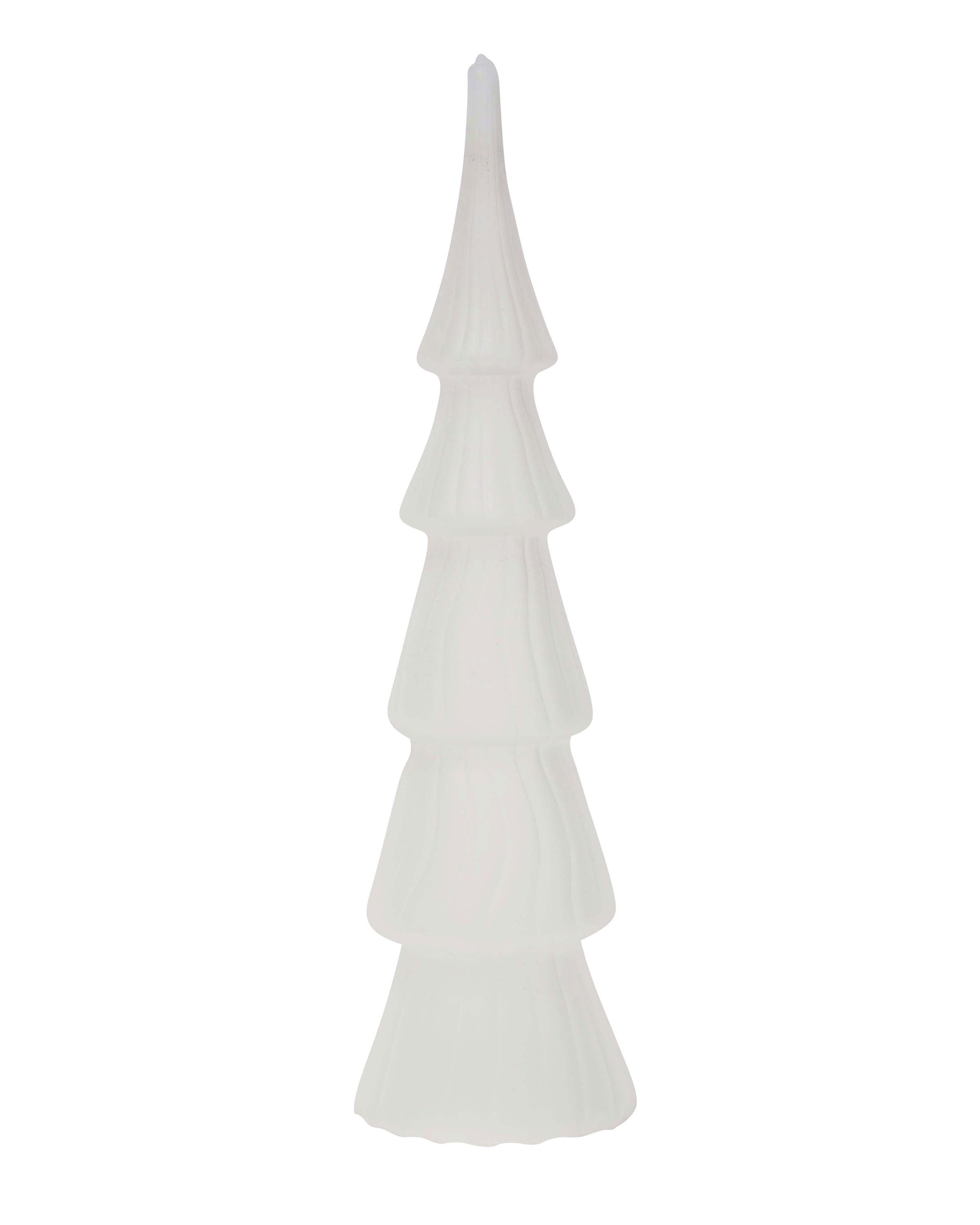 Maytime Five Tiered Frosted Glass Tree - Tall