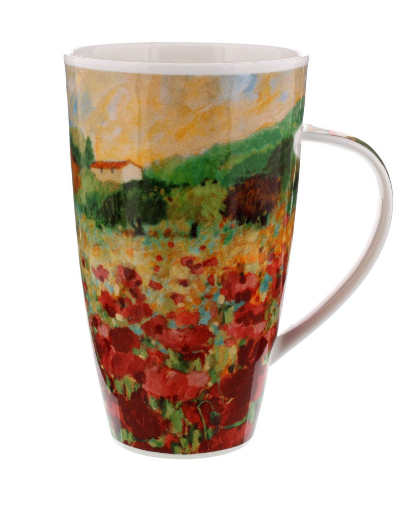 Dunoon Henley Paysage Poppy  Mug