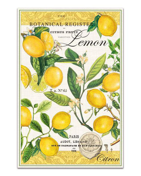 Michel Designs Works Lemon Basil Tea Towel