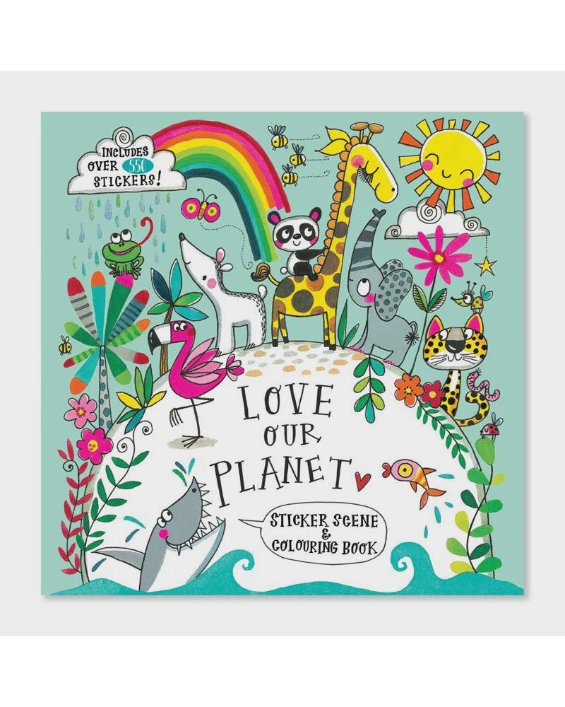 Rachel Ellen Love Our Planet Colouring &amp; Sticker Scene Book