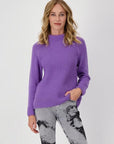 Monari Rib Knit Wool Blend Sweater - Purple