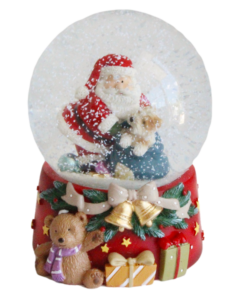 Christmas Heirloom Company Snow Globe Santa &amp; Toys 6.5cm