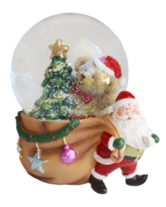 Christmas Heirloom Company Snow Globe Santa w/ Bag 6.5cm