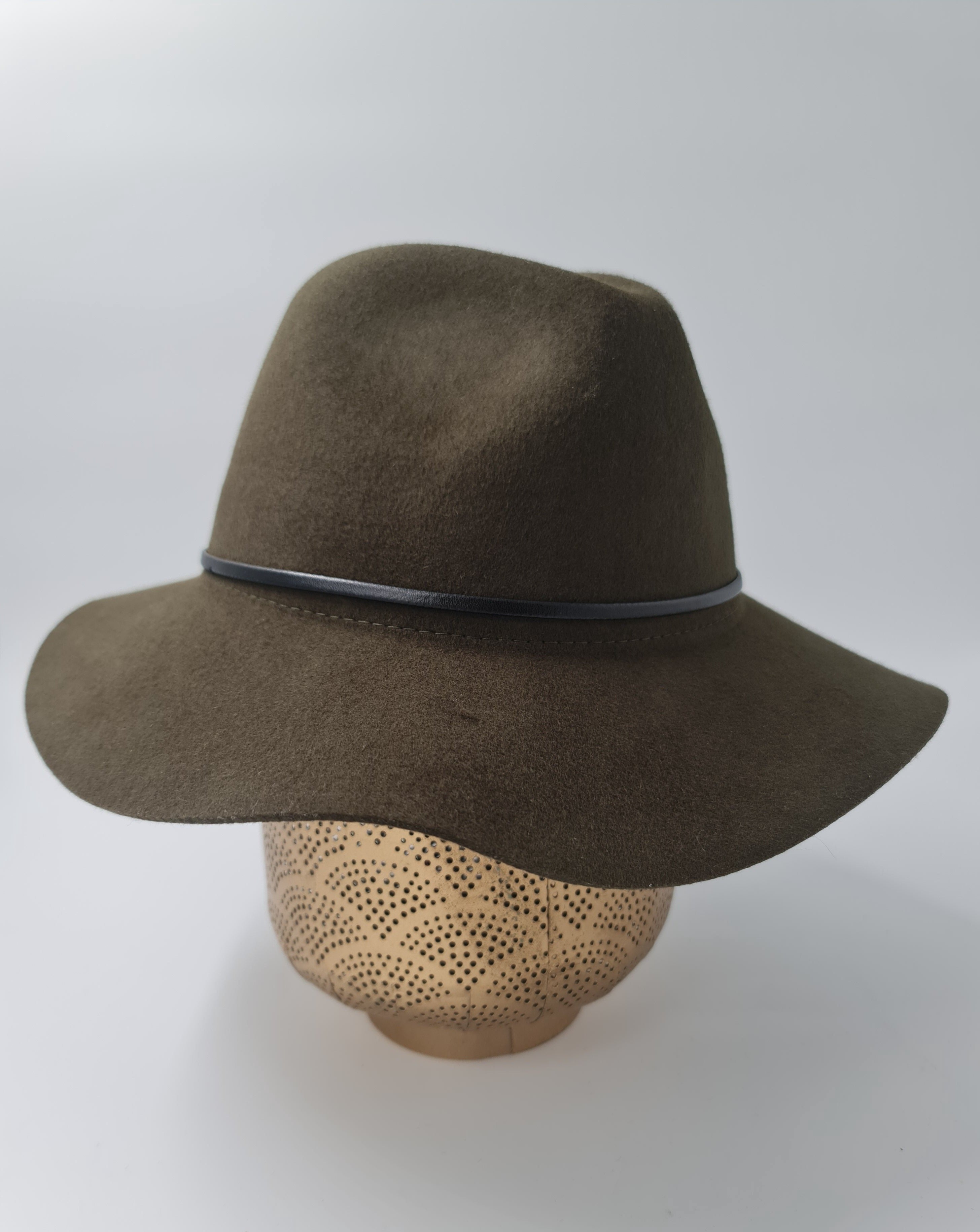 Free Spirit Panama Soft Brim Wool Hat-Khaki