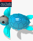 Eugy 038 Turtle 3D Cardboard Model Kit