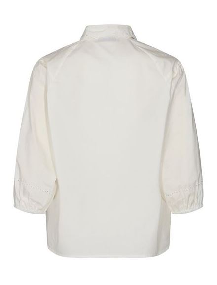 Mos Mosh Sigrid 3/4  Sleeve Blouse in Off White