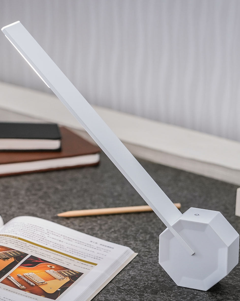 Gingko Octagon One Portable Desk Light - White