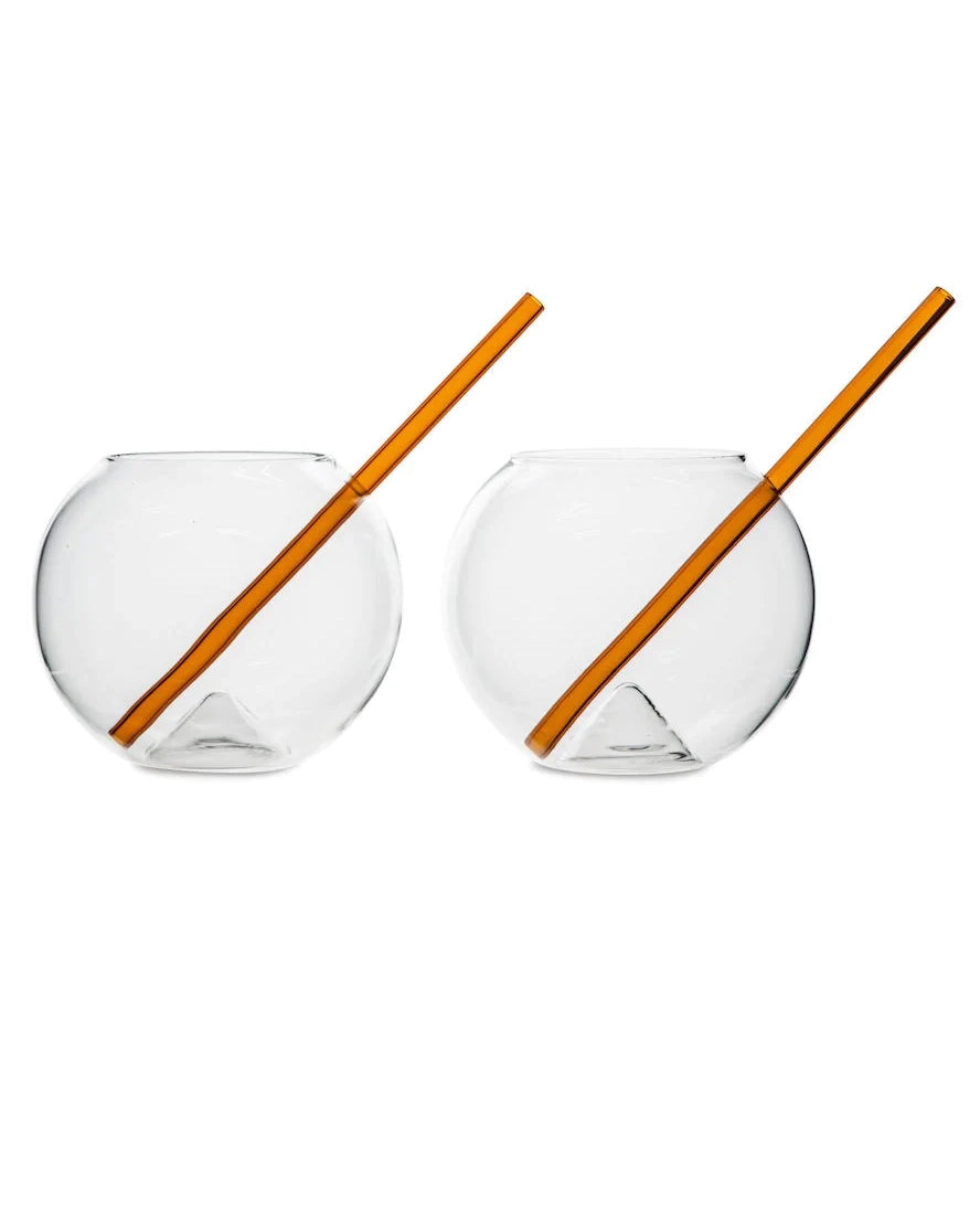 ByOn Glass with Straw Magaluf 2/pack